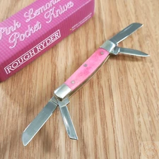 Rough Ryder Tiny Congress Pocket Knife Stainless Steel Blades Smooth Bone Handle