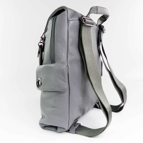 Mandarina Duck Mellow Piel Mujer Mochila Gárgola FZT9208U Cuero, Gris Nuevo - Picture 4 of 8