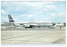 B O A C Boeing 707 436 Airplane Postcard