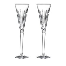 Waterford Cristal "Winter Wonders" Par de Flautas Champagne 11", Nuevo en Caja