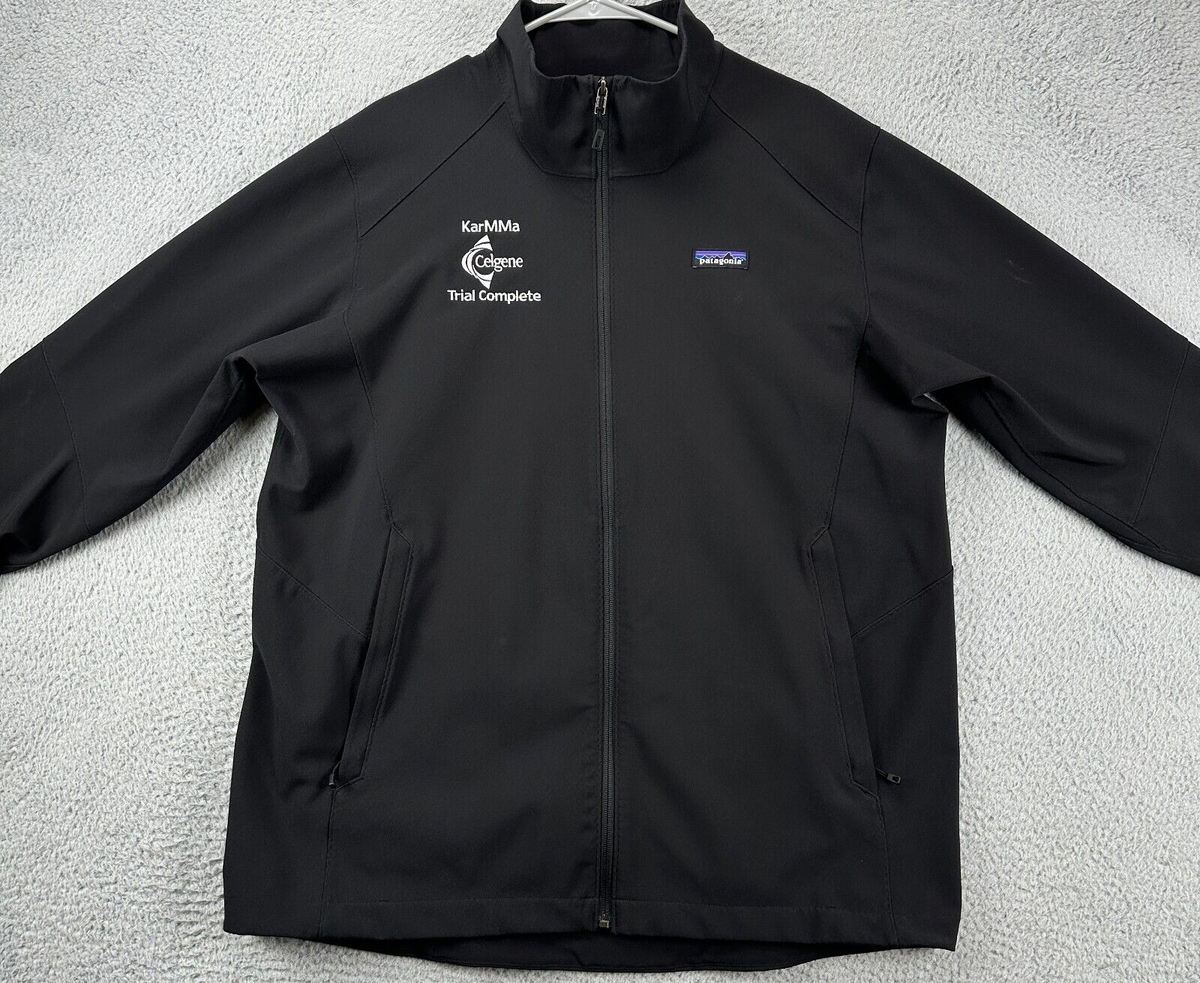 Patagonia Jacket Adult XL Black Softshell Full Zip Long Patagonia Jacket Adult XL Black Softshell Full Zip Long