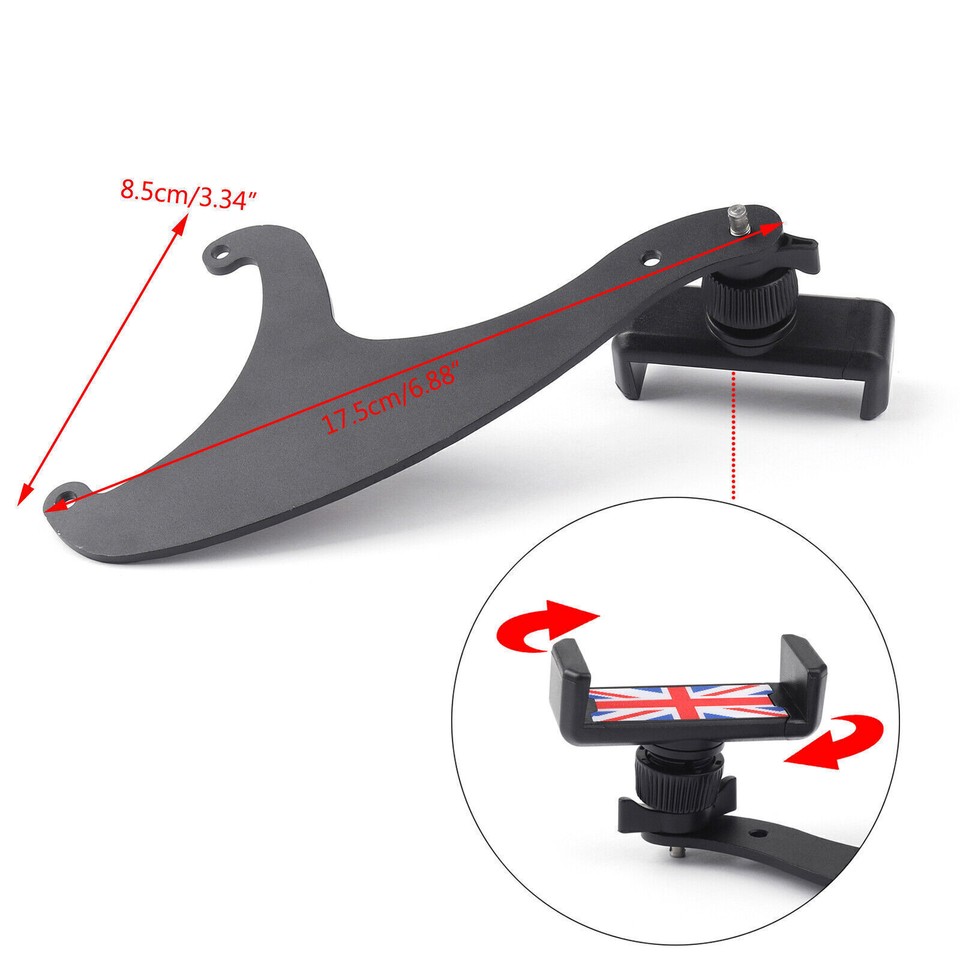 360°Rotation Car Phone Mount Cradle Holder Stand For Mini Cooper F54