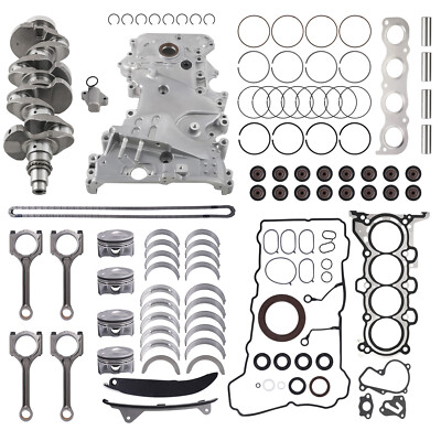 #ad #ad Engine Rebuild Kit w Crankshaft Rods Timing Cover For 2017 2020 Kia Forte 2.0L $259.99
