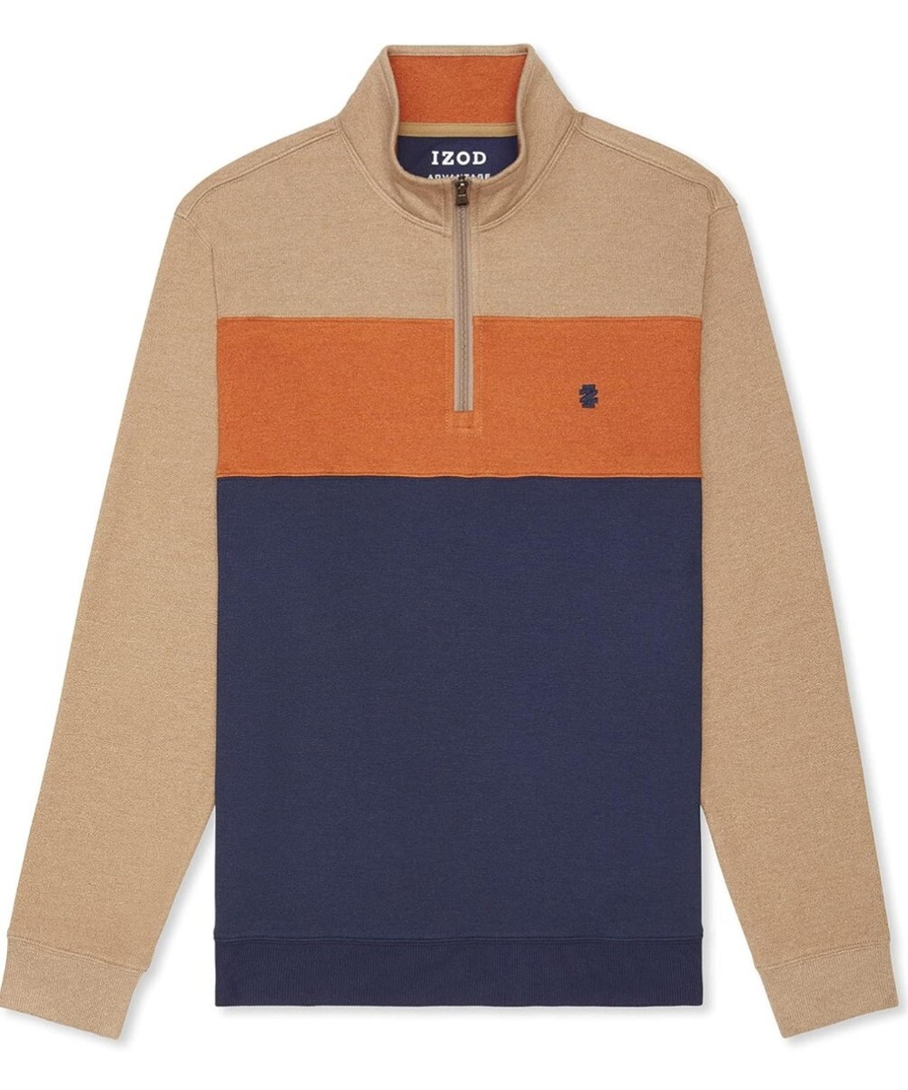Izod Mens Izod Sweatshirts Big And Tall Izod Quarter Zip Pullover