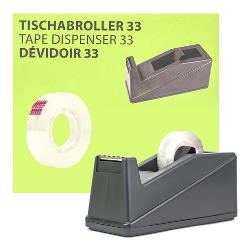 Robuster Tischabroller mit Klebeband - 33/66 - Klebebandabroller Abroller - Bild 2 von 17