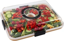 Charcuterie Board with Clear Lid, Travel Portable Cheese Board Charcuterie Boxes