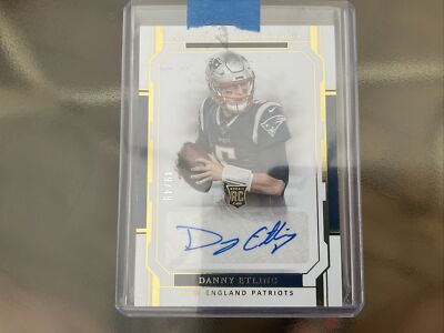 2018 National Treasures  Auto #158 Danny Etling SP RC Signature #49/49 Patriots