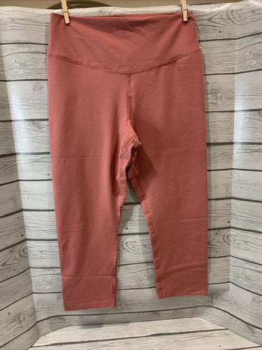 Old Navy Women's High-Waisted PowerPress Crop Leggings Pink Size L NWT Yoga Pant - Picture 7 of 12