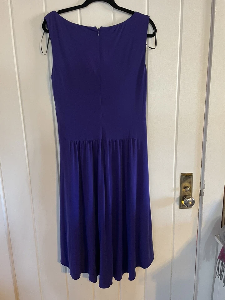 Suzi Chin Maggy Boutique Sleeveless Drape Dress Size 14 - Image 2 of 4