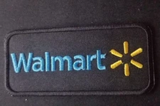 Walmart Embroidered Patch approx 1.75x3.75" iron or sew