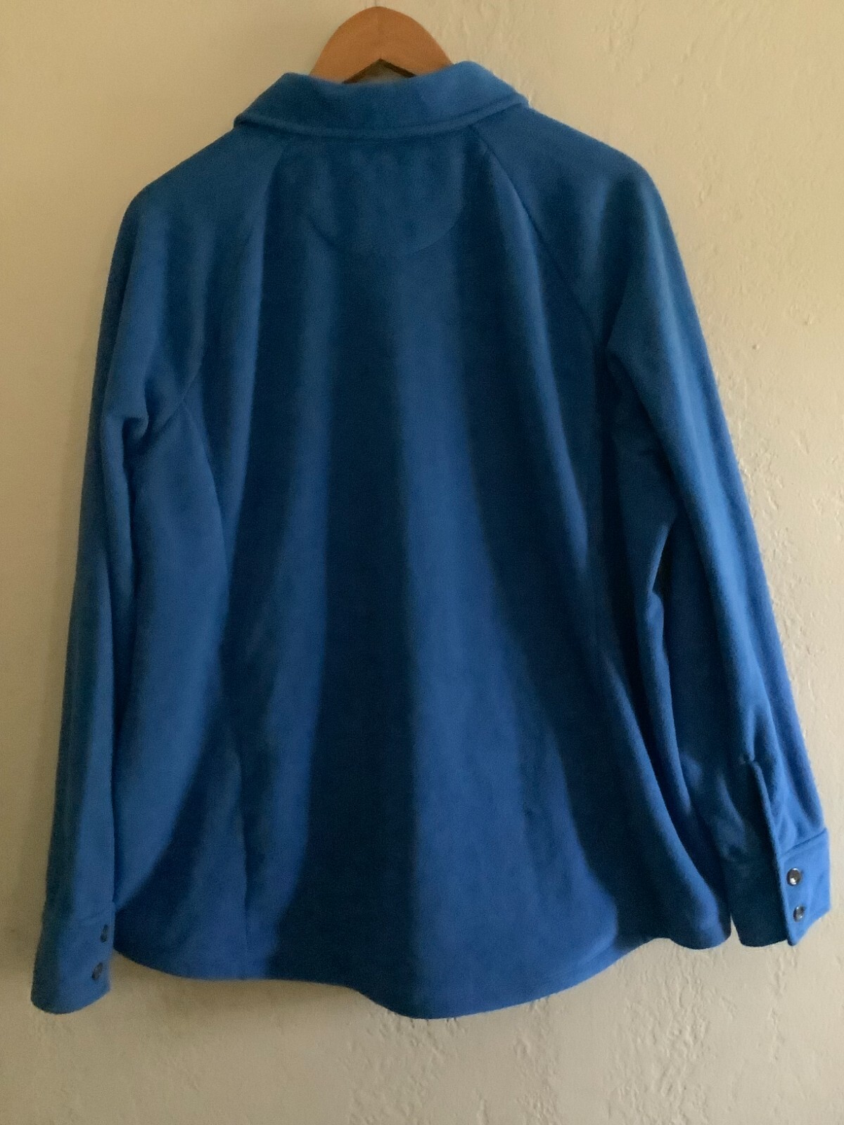 Lands End Sweater Fleece Long Shirt Jacket Shacket Womens 1X Buttons