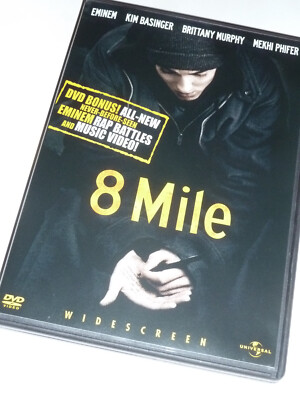 8 Mile DVD 2002 Eminem rapper biopic drama Detroit Kim Basinger