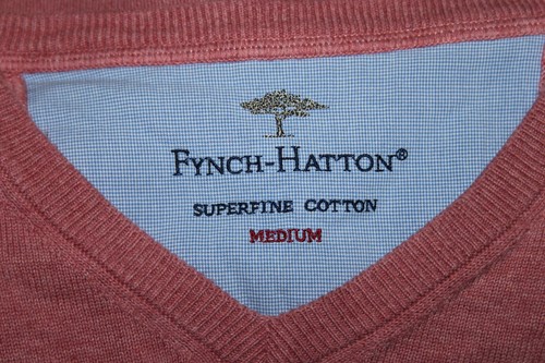 Fynch-Hatton mens pink cotton jumper sweater Size M - Picture 4 of 5