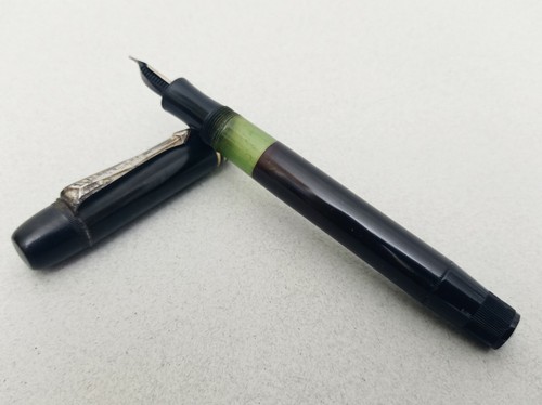 KAWECO Helios 63A Celluloid Fountain Pen SS EF Flex Nib Vintage Rare 1940s - Picture 7 of 11