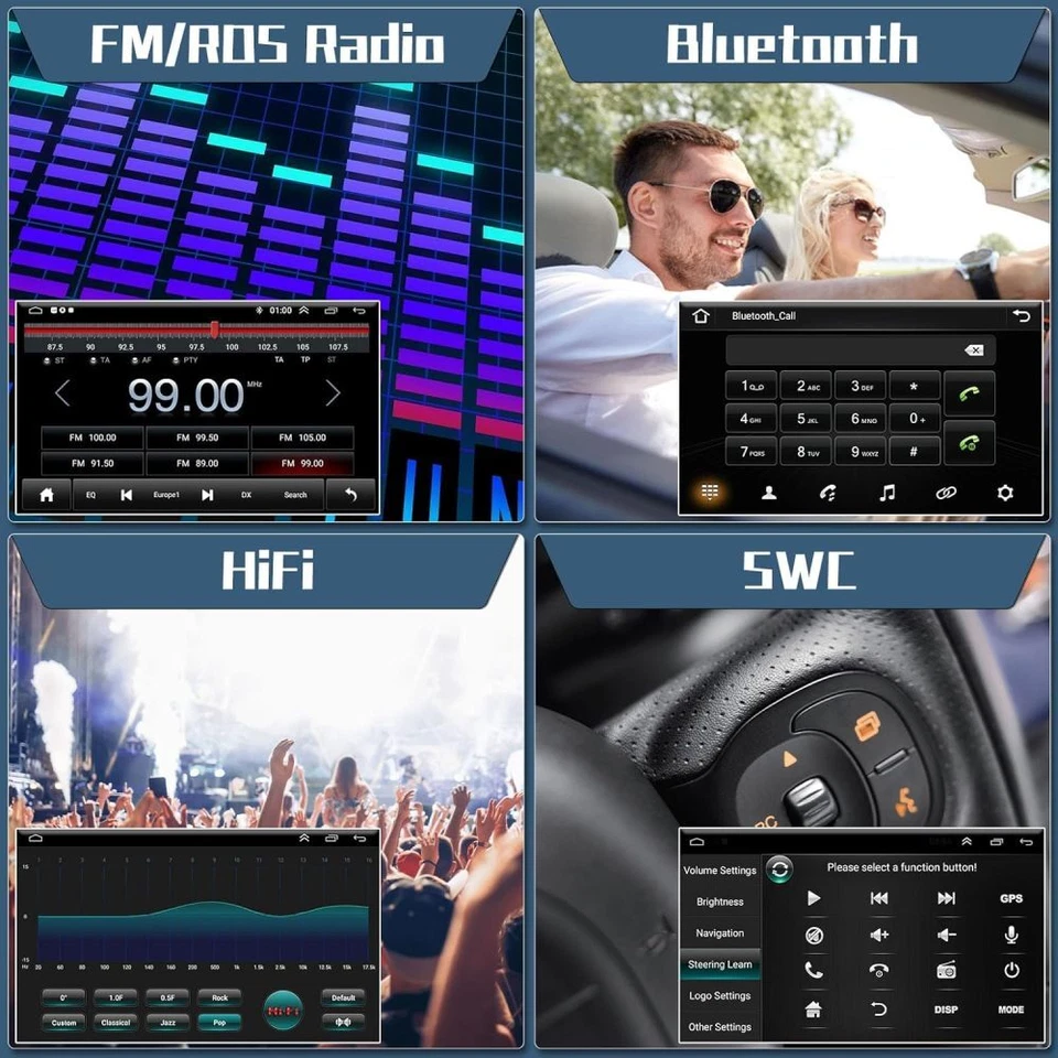 DAB+ Android 15 Autoradio Für Seat Altea 2004-2015 Carplay GPS Nav FM RDS Kamera - Bild 4 von 4