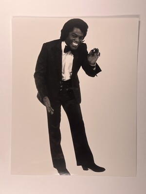 James Brown Fotografie Original Schwarz-Weiß Pressepromotion Ca. 1970er