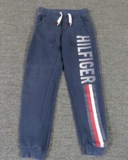 Tommy Hilfiger Joggers Pants Boys Medium Blue Straight Leg Logo Sweatpants