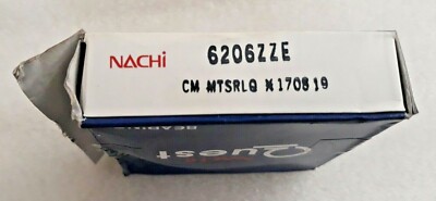 ぬさん 6206 Z C3 Nachi MADE IN JAPAN Bearing 30X62X16mm 6206 ZE ONE SIDE
