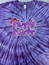 RARE—Red Hat Society “PURPLE POWER” SS Ladies Tie Dye XL  T-Shirt By Sundog