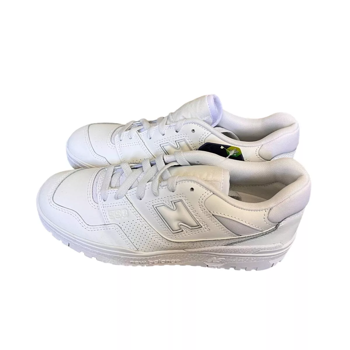 New Balance Mens 550 Triple White Basketball Shoes BB550WWW Low Top Mesh  2023 6D