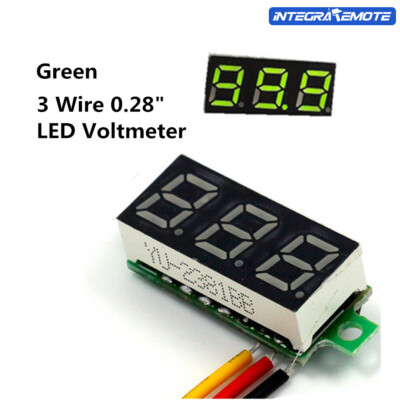 12V 24V 0.28'' 3 Wire LED DC 0-100V Voltmeter Digital Display Voltage VOLT METER