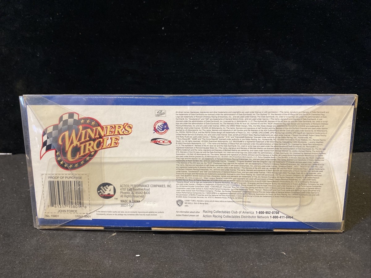 Action Winners Circle 2002 GTX John Force Drag Car Scale 1