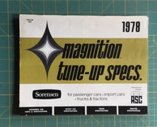 1978 Sorenson MAGNITION tune-up Specs Catalog: Cars, Imports, Trucks Tractors