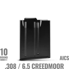 MDT Chassis Metal AICS Magazine .308 6.5 Creedmoor with Plate 10rd 102013-BLK