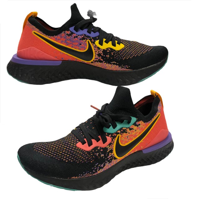 Nike Wmns Epic React Flyknit 2 'Black Ember Glow' Multi-Color CK0818-001 | Multicolor
