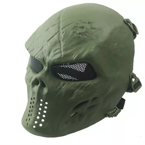 Equipo táctico Airsoft Paintball cara completa combate cráneo juego máscara proteger exterior - Imagen 12 de 30