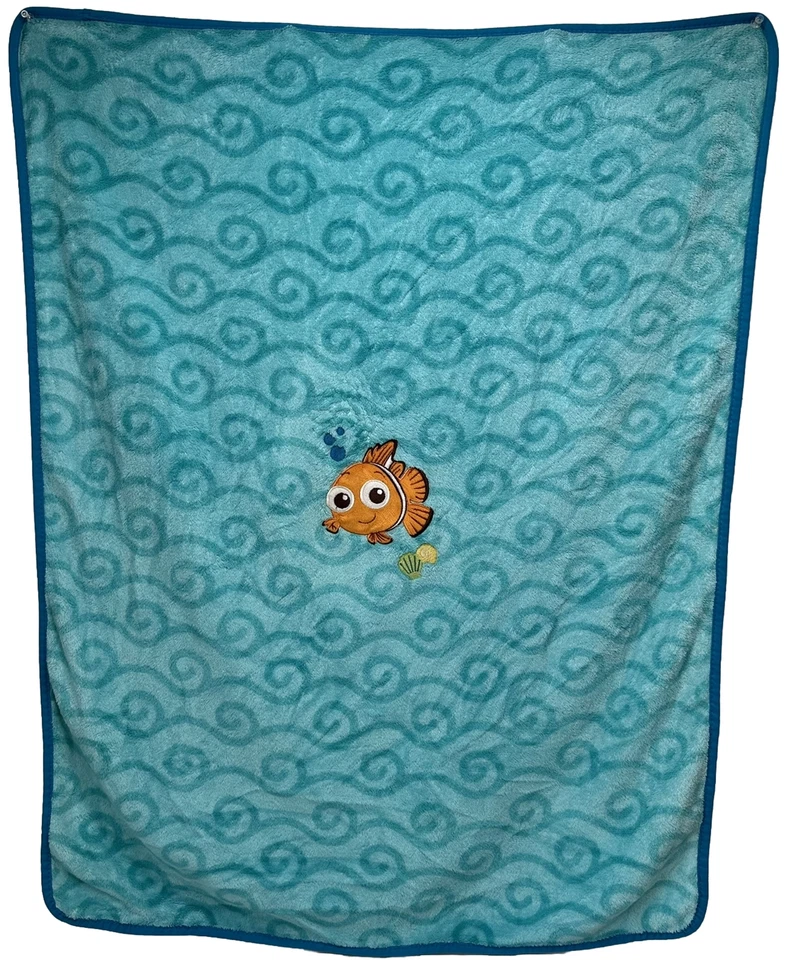 Manta polar de felpa Finding Nemo Disney bebé niño pequeño azul pez payaso bebé Foto 2 de 4