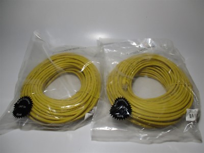 JDI Technologies (PC5-YL-100) Yellow 100' CAT5e Ethernet Patch Cable - Lot of 2