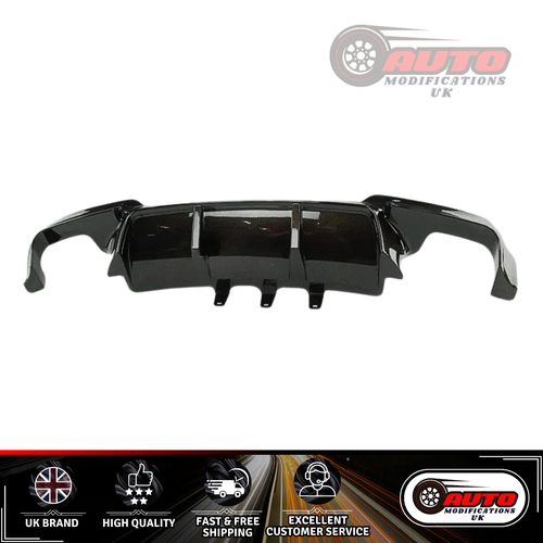BMW 5er M5 F10 F11 M Sport Heckschürze Diffusor Quad Auspuff Glanz Schwarz - Bild 5 von 8