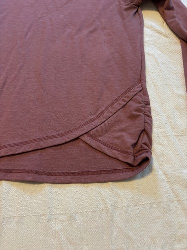 Danskin Sweatshirt Mauve Long Sleeve Crew Neck Athleisure Yoga Super Soft Small - Picture 5 of 6
