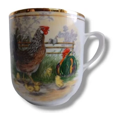 Hassenpflug Austria Vienna Chicken Rooster Barnyard Cup Mug