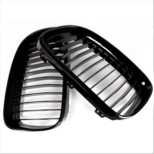 PARA 08-13 E90 E92 E93 M3 4D 2D PIANO NEGRO BRILLANTE CAPÓ DELANTERO REJILLA - Imagen 1 de 2