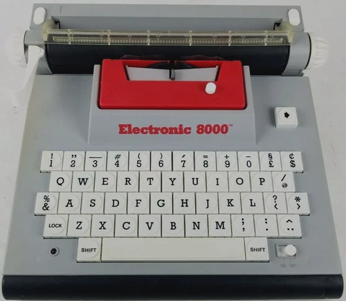 VTG 1992 Mehno Vision Toys 8000 Electronic Real Toy Typewriter READ