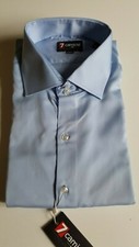 Men's 7 Camicie FORMAL BLUE 2 BUTTON SLIM FIT SHIRT BRAND NEW WITH TAGS!