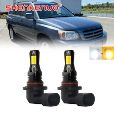 9005 9145 H10 LED Fog Light Bulbs White/Yellow For Toyota Highlander 2004-2007