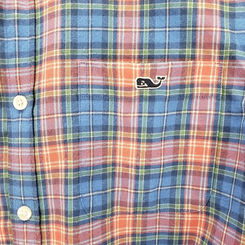 Vineyard Vines Performance Plaid Slim Fit Tucker Shirt Men's Size Small - Picture 4 of 5