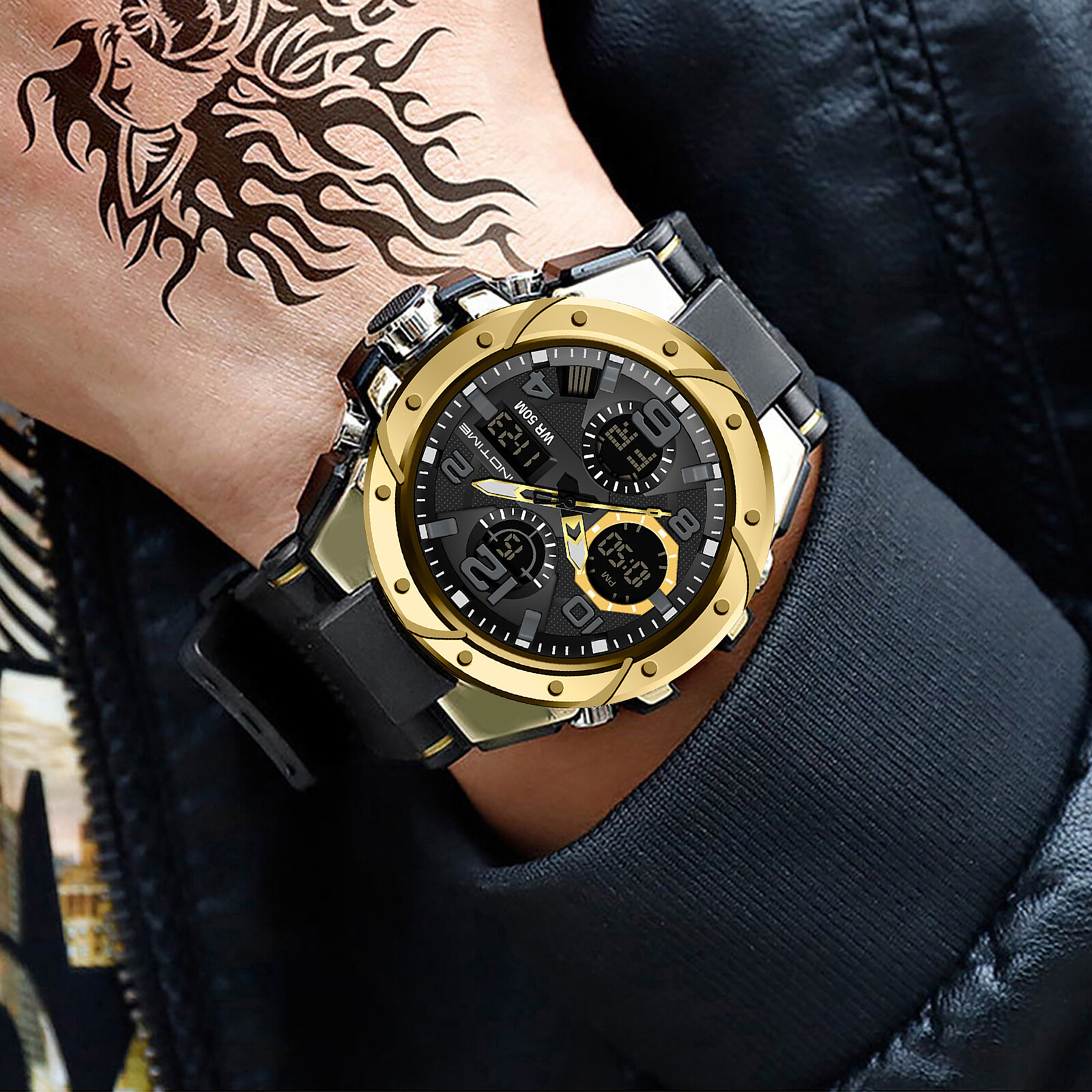 Military Digital Watch for Men Waterproof Sportwatch Tactical Mens