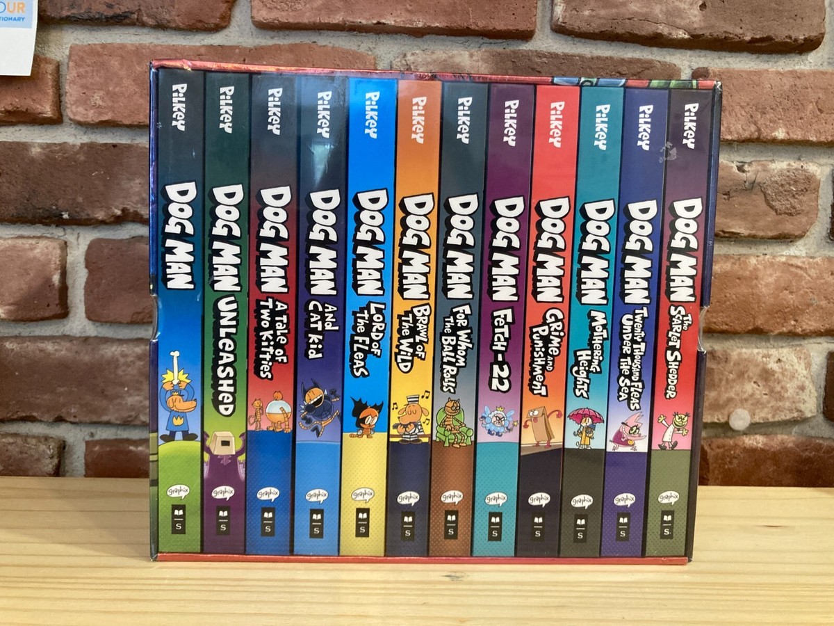 Dog Man Boxed Book Series: Books 1-12 by Dav Pilkey