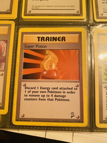 Rara 1a Edición Super Potion Trainer Tarjeta de Pokémon 117/130 Excelente Estado - Imagen 3 de 6
