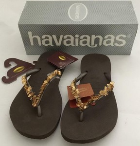 havaianas slim dark brown
