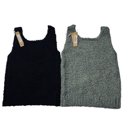 SKIMS Cozy Knit Tank Top Lot of 2 Smoke Onyx Girls 6/7 | eBay