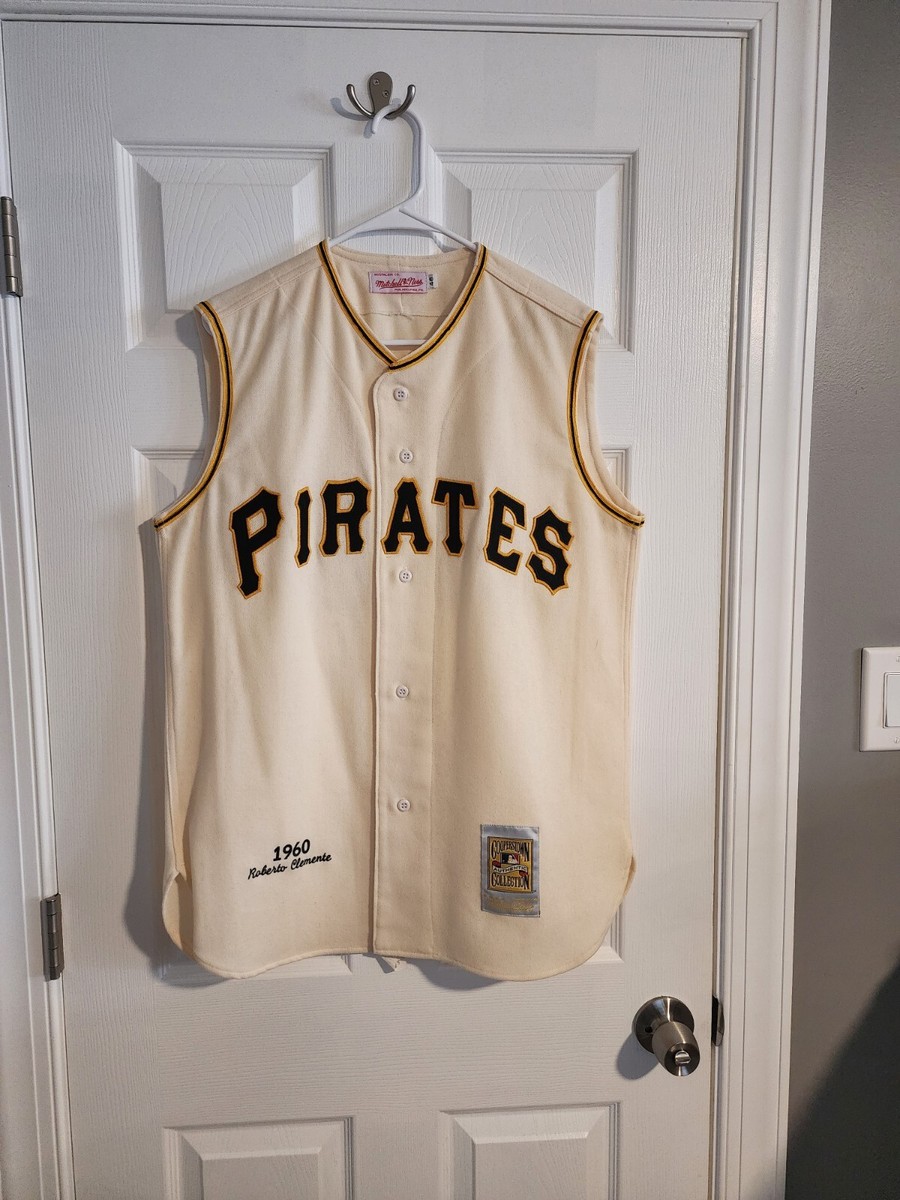 ミッシェル&ネスMLB PIRATES ジャージー Lサイズ Authentic Roberto Clemente Mitchell & Ness 1960 Pirates