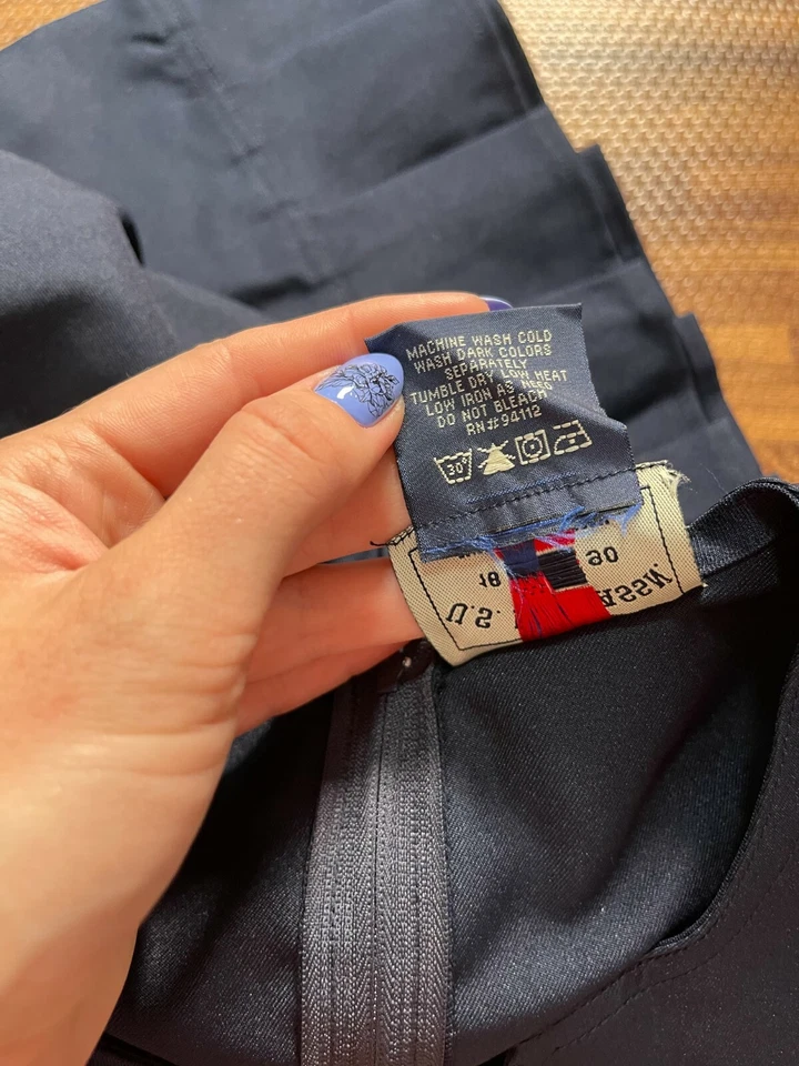 U.S. Polo Assn. Vestido sin mangas Uniform Division para niñas azul talla 6X Foto 4 de 4