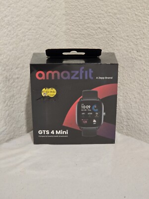 Amazfit GTS 4 LCD Mini Smart Watch 1.65'' Midnight Black Android IOS New SEALED