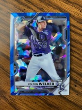 BCP-15 Colton Welker - 2021 Bowman Chrome Sapphire Base Refractor Prospect
