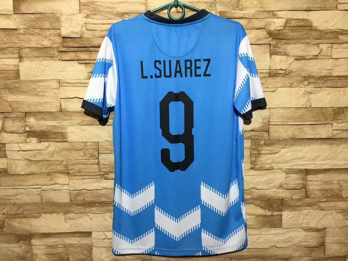 L. Suárez #9 Uruguay Home - Camiseta de fútbol para la